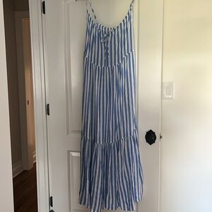 Sundress blue and white stripe